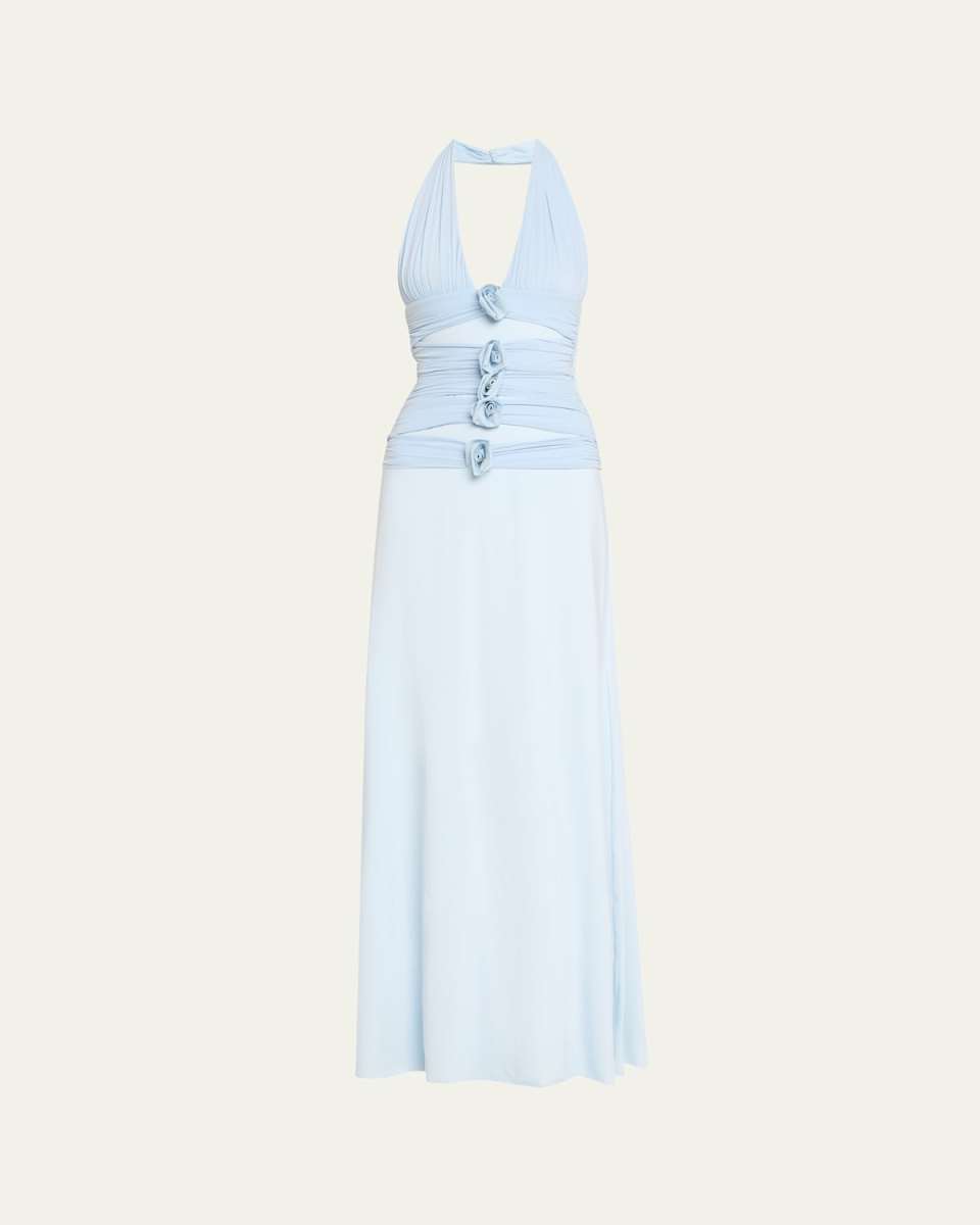 Villadiego Halter Maxi Dress